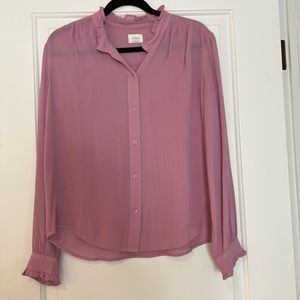 Aritzia. Wilfred, Pink/mauve blouse, size S